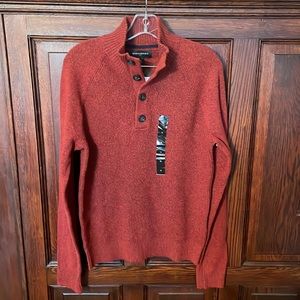 Banana Republic Mens M Eco sweater brick red